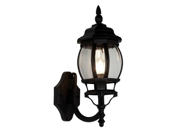 Aussenwandleuchte Bel Aire, Schwarz, Metall, Kunststoff, 25x46x16 cm, Europäischer Sicherheitsstandard, Lampen & Leuchten, Außenbeleuchtung, Außenleuchten