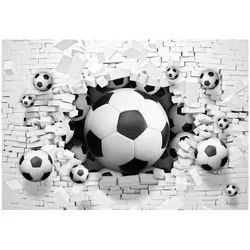 FOTOTAPETE Fußball Kinderzimmer Vliestapete Tapete 350x250