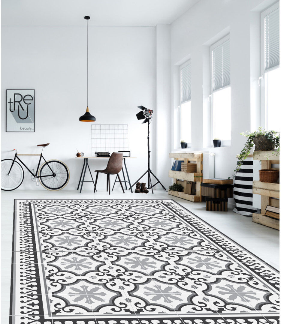 Astoria Grand Hartmann Vinyl Machine Printed Area Rug Rectangle 133 x 200cm