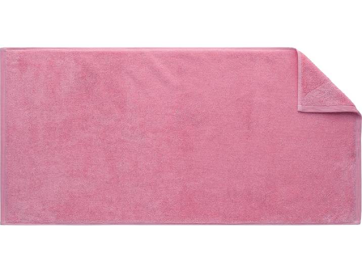 Duschtuch EGERIA Elegant , rosa (wild rose), B:75cm L:160cm, Walkfrottier, Obermaterial: 100% Baumwolle, Handtücher, Duschtuch, Uni Programm mit Webkante, reine Baumwolle