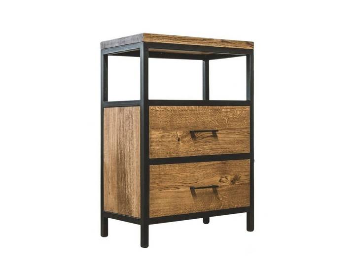 JVmoebel Nachttisch Holz Beistelltisch Elegant Kompakt Naturlook für Wohnzimmer