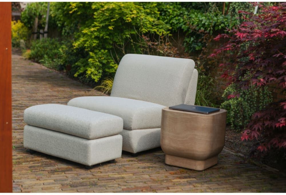 Zuiver Fauteuil design en tissu blanc Blanc 100x83x82cm