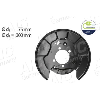 AIC Spritzblech, Bremsscheibe 71376 Hinterachse rechts für TOYOTA