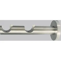 Doppelträger Edelstahloptik (T 12 cm) - silber - T 12 cm