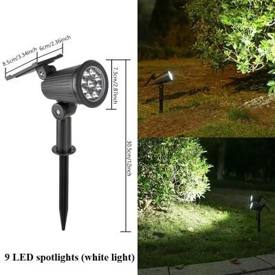 Uplift Picks Solar Garden Spotlight For Bright Trees Pathways Lawns And Courtyard Ambience white