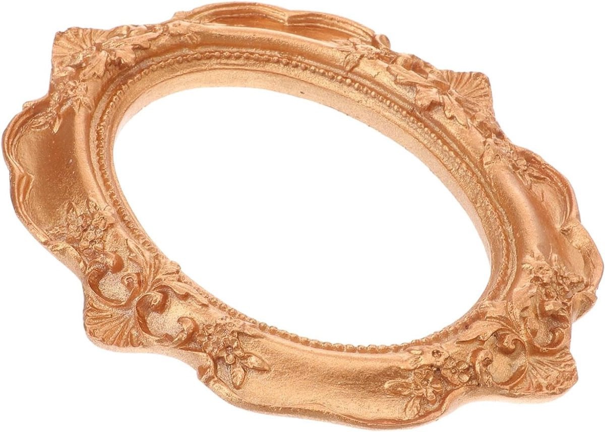 Houten fotolijst display hanger voor bureau decoratie - A5 - Goud