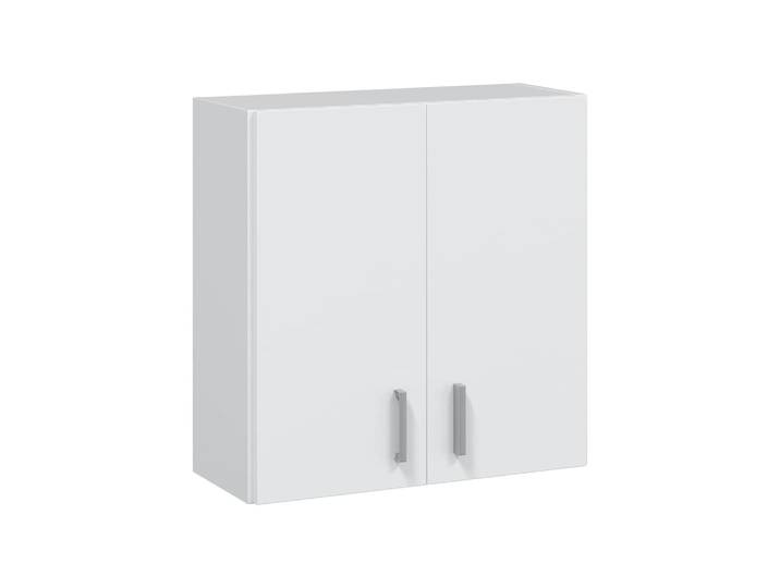 Armoire murale effet bois blanc 60x27 cm