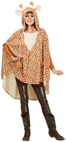 buttinette Giraffen-Poncho, unisex