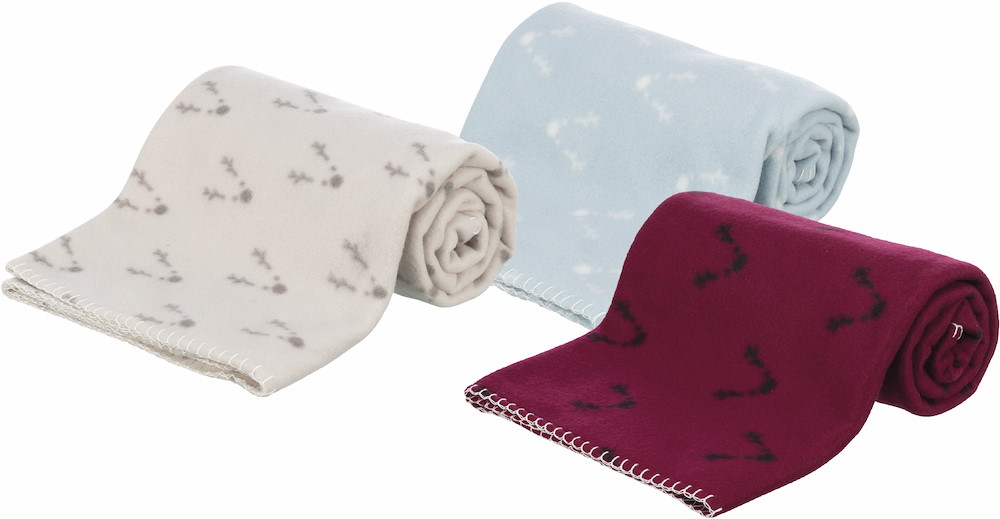 TRIXIEHEIMTIERBEDARF 20 Xmas Fleecedecken Natalya 100 70 cm 150 100 cm sort 16957427