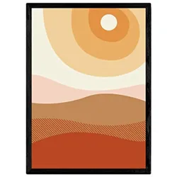 POSTER Design - Abstrakte Landschaften A3 Rahmenlos