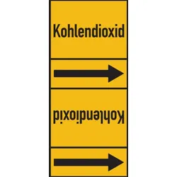Rohrleitungskennzeichen Kohlendioxid - 33000x105 mm Folie selbstklebend