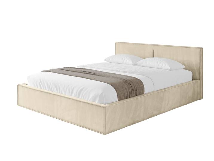 Polsterbett EMMI-v1 180x200 cm Beige - Monolith 04