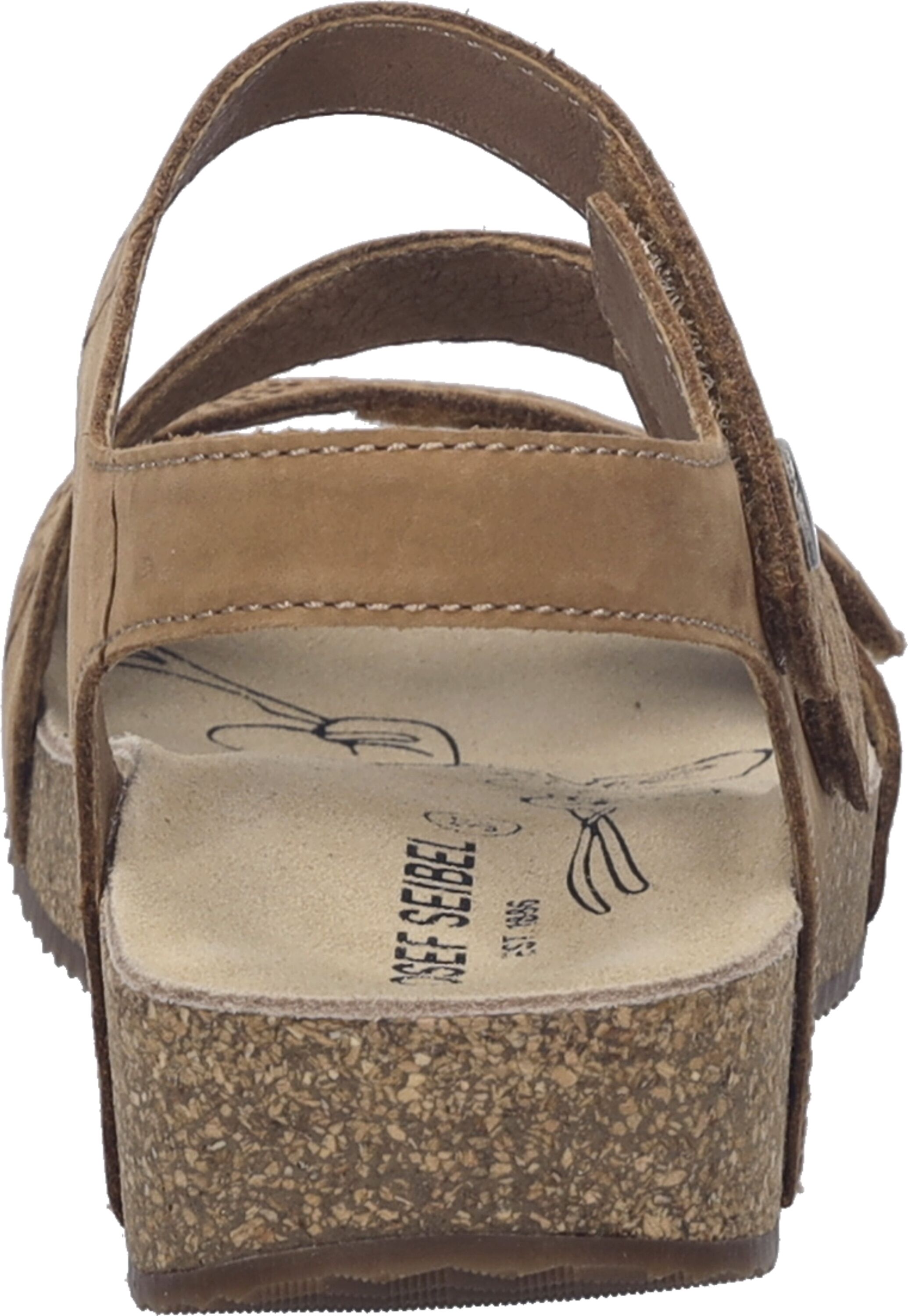 Sandale JOSEF SEIBEL "Tonga 78, nuss", Damen, Gr. 37, braun (nuss), Obermaterial: 100% Rindsleder Leather cow., Schuhe Sandale