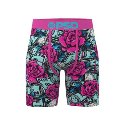 Boxershorts PSD "PSD STACKED ROSES BOXER", Herren, Gr. XL, 1 Stk., bunt (multi), 88% Polyester, 12% Elasthan, Unterhosen