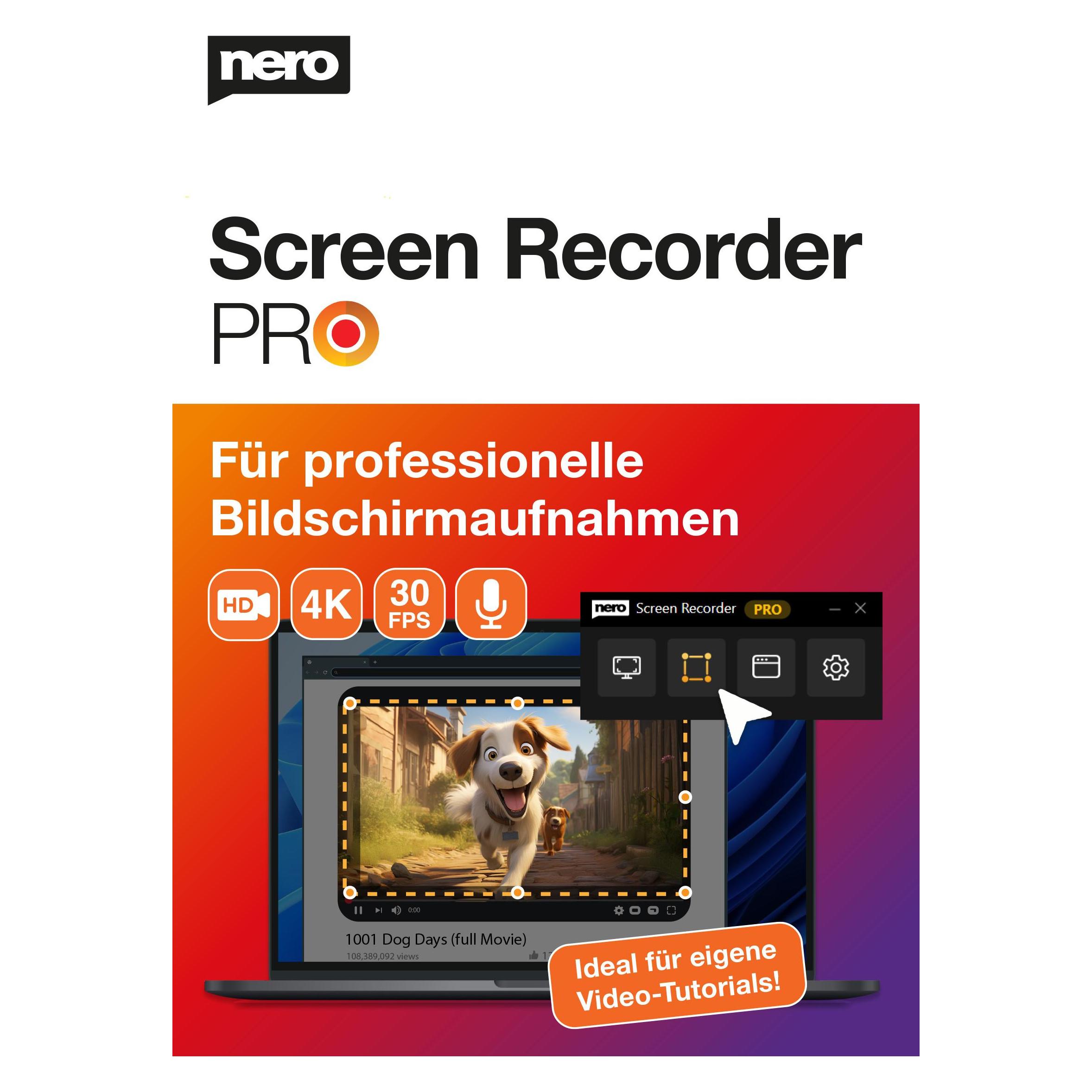 Nero Screen Recorder PRO 365 Download Code (1 User, 1 Geräte/User, 12 Monate) (EMEA-12800280)
