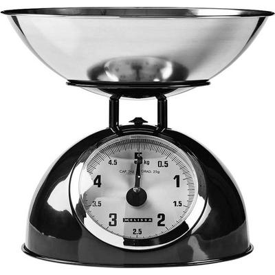 Melissa 16310238 Küchenwaage analog Wägebereich (max.)=5 kg Schwarz, Edelstahl 245 x 245 x 210