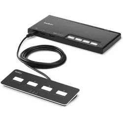 Belkin F1DN004MOD-KM-4, Schwarz, KVM Switch, Schwarz