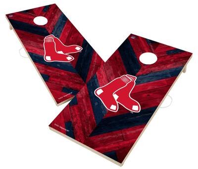 Skip's Garage Boston Red Sox MLB Cornhole Board Set