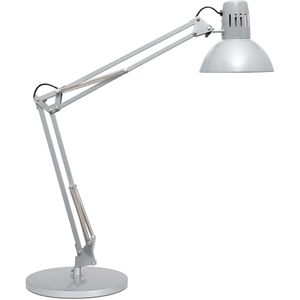 Maul Maul Schreibtischlampe  study, mit E27-Fassung, mit Standfuß, silber