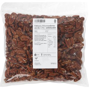 1001-Frucht Pekannüsse ganze Nüsse, aus den USA, naturbelassen, ohne Schale, im Beutel, 1 kg