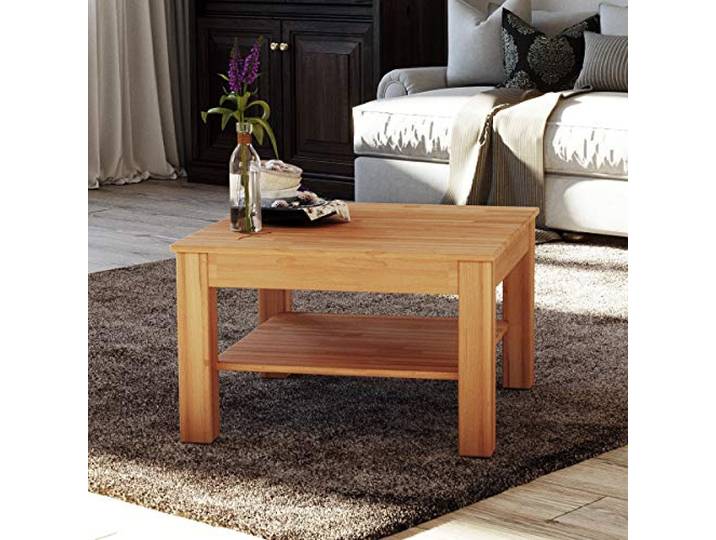 Krok Wood Couchtisch Bonn aus Massivholz (Buche, 75 x 50 x 45 cm)