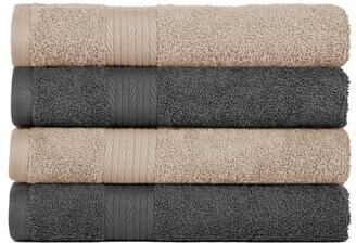 Ample Decor Cotton Plus Highly Absorbent Hand Towel 18x28 Inch - Pack of 4