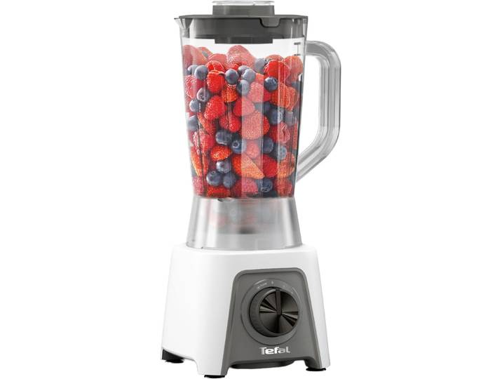 TEFAL Standmixer BL2C01 Blendeo , grau (weiß, grau), B:20,6cm H:40,6cm T:20,6cm, Zerkleinerer, 1,5 Liter, 2 Geschwindigkeiten + Pulse-Funktion, Duraforce Klingen, Standmixer