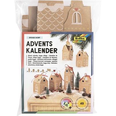 Folia Adventskalender HYGGE DORF, 49-teilig