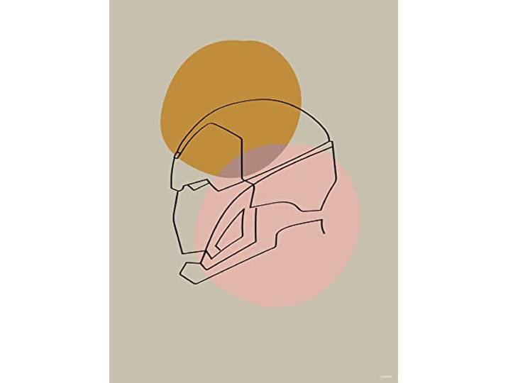 Komar Wandbild - Soulful Sanctuary Iron Man Head - Größe: 30 x 40 cm - Poster, Kunstdruck, Dekoration, Wohnzimmer, Schlafzimmer, Marvel
