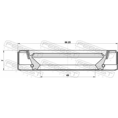 FEBEST Dichtring, Drehmomentwandler 95GEY-51660707R für MITSUBISHI RENAULT