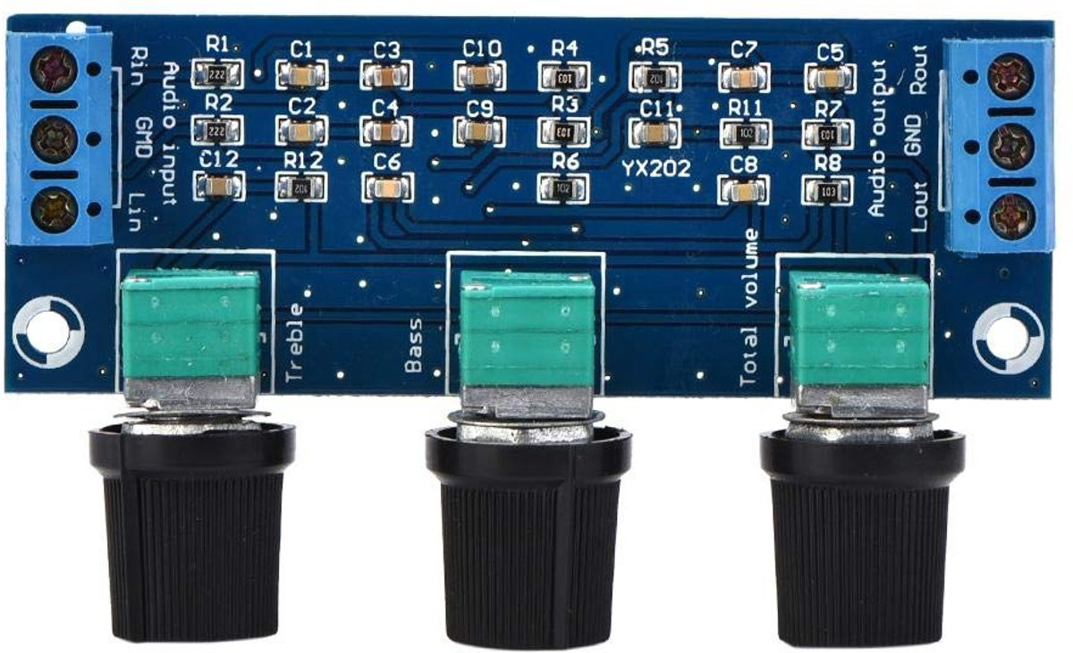 YX202 Passieve Volume Control Board voor Dual Channel Versterkers en Effectenboards