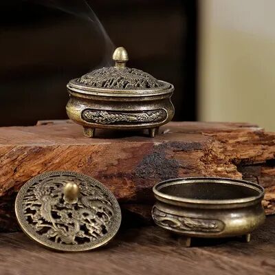 Multisell Products Hub Creative Aromatherapy Burner, Longfeng Fingertip Stove, Non Stick Powder Tray Creative Aromatherapy Burner, Longfeng Fingertip Stove, Non Stick Powder Tray