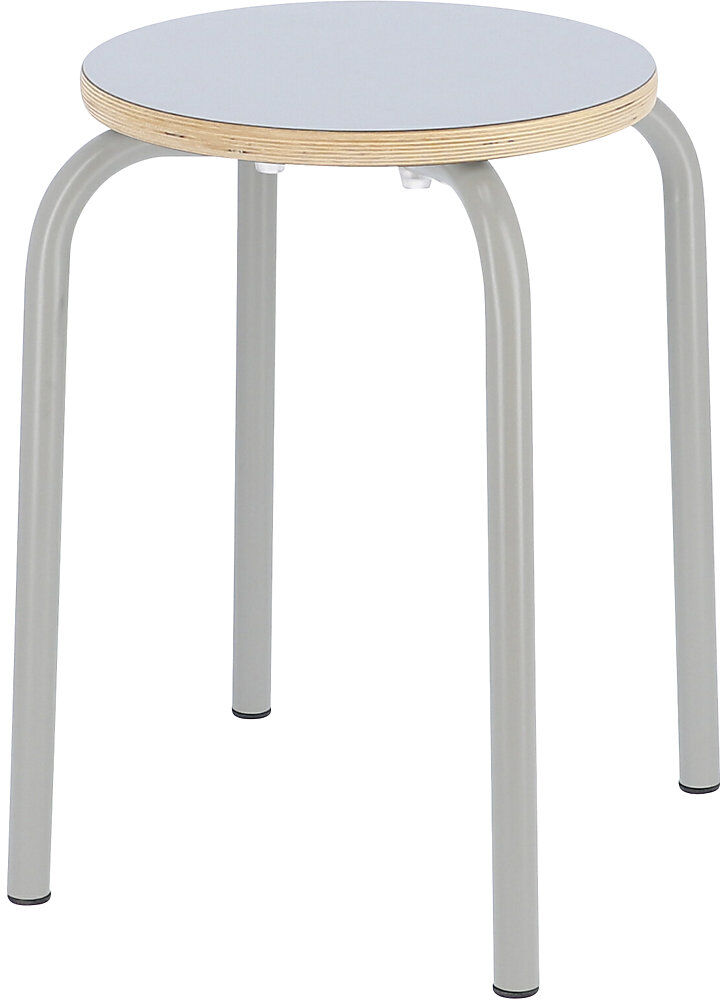 kaiserkraft Hocker PARIS, Sitzhöhe 460 mm, taupe