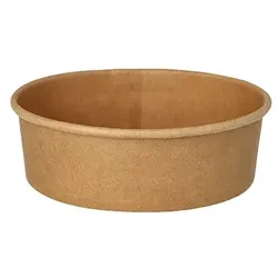 Starpak 300 Salatschalen, Pappe rund 500 ml Ø 15 cm · 4,6 cm braun