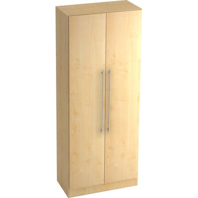 Hammerbacher Garderobenschrank Solid 5OH BxTxH 80x42x200,4cm Griff RE Ahorn/Ahorn