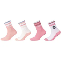4er Pack s.Oliver School Reflective Short Socken Kinder 4430 - flamingo plume & 4040 27-30