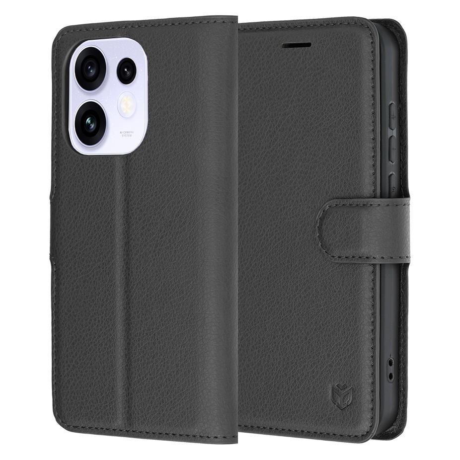 Techsuit - Lederhülle - Oppo Reno16 - Schwarz (Oppo Reno 16) (72002213)