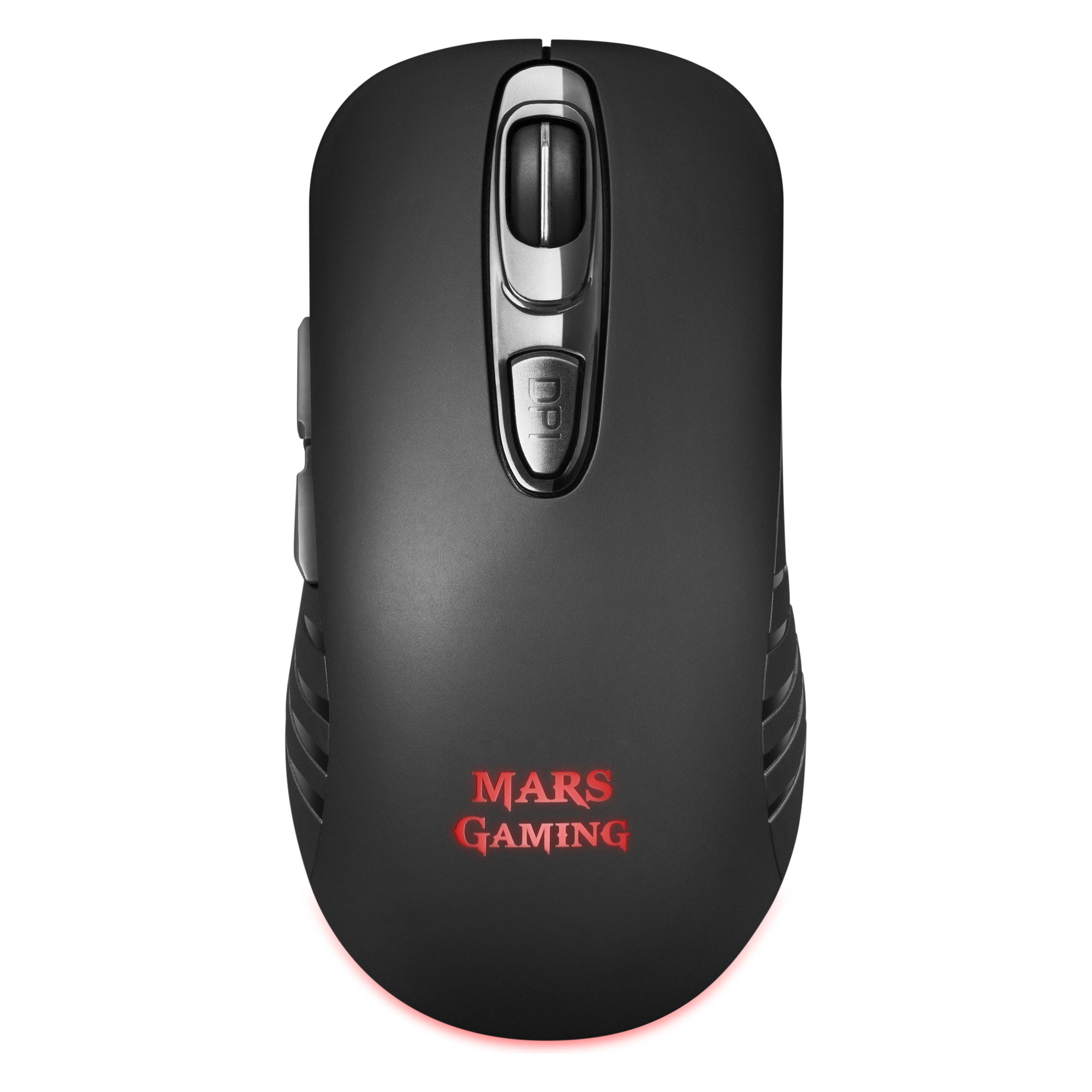 Mars Gaming MMW2 Wireless mouse for games with additional buttons (Kabellos) (MMW2)
