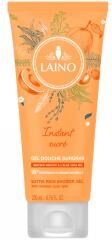 Laino Gel Douche Surgras à l'Aloe Vera Bio Senteur Abricot 200 ml - Tube 200 ml