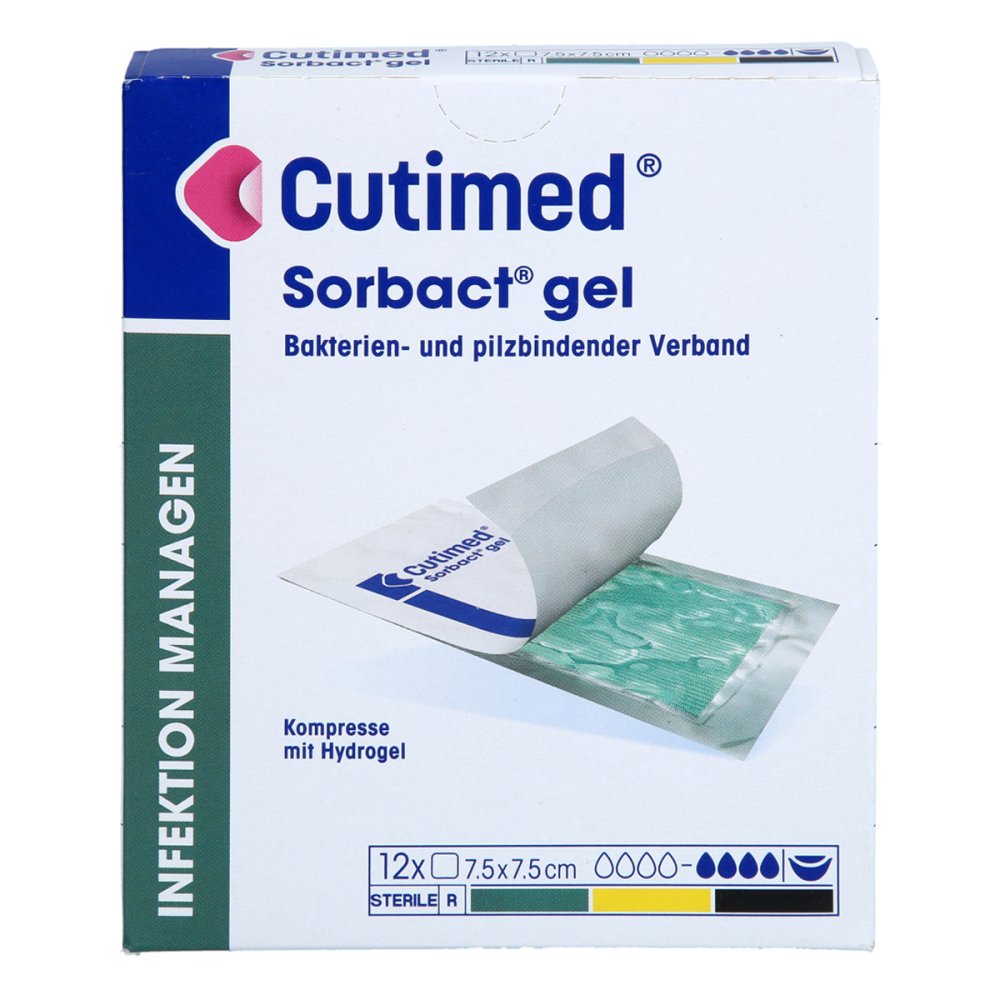 Docpharm GmbH Cutimed Sorbact Gel Kompressen 7,5x7,5 Cm 18170234