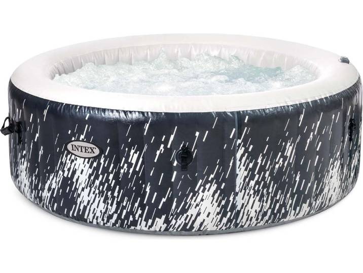 INTEX 28494NP Whirlpool Glow Deluxe Bubble SPA 196x71cm aufblasbar 4 Personen App Steuerung