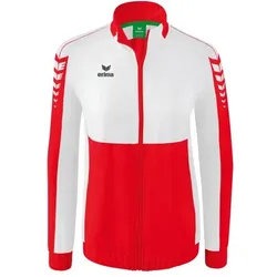 Erima Six Wings Präsentationsjacke Damen - rot/weiß - 34