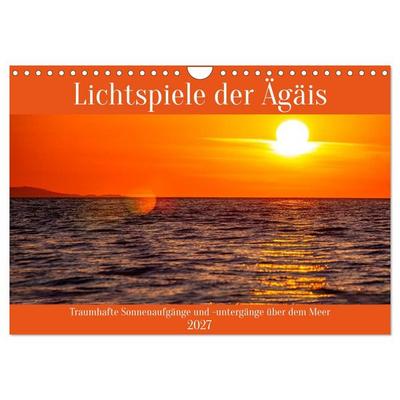 Lichtspiele der Ägäis (Wandkalender 2027 DIN A4 quer), CALVENDO Monatskalender