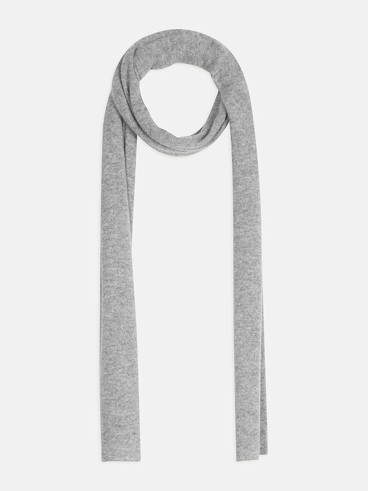 Perfect Cashmere Kaschmir-Schal "Kelly" in Grau - (L)200 x (B)30 cm - onesize