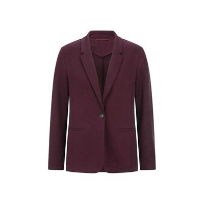 Jackenblazer GOLDNER "Damenblazer mit Reverskragen und Paspeltaschen", Damen, Gr. 42, bordeaux, Obermaterial: 48% Polyamid PA. 40% Viskose CV. 12% Elasthan EL., Gerade, Blazer, mit formgebenden Teilungsnähte