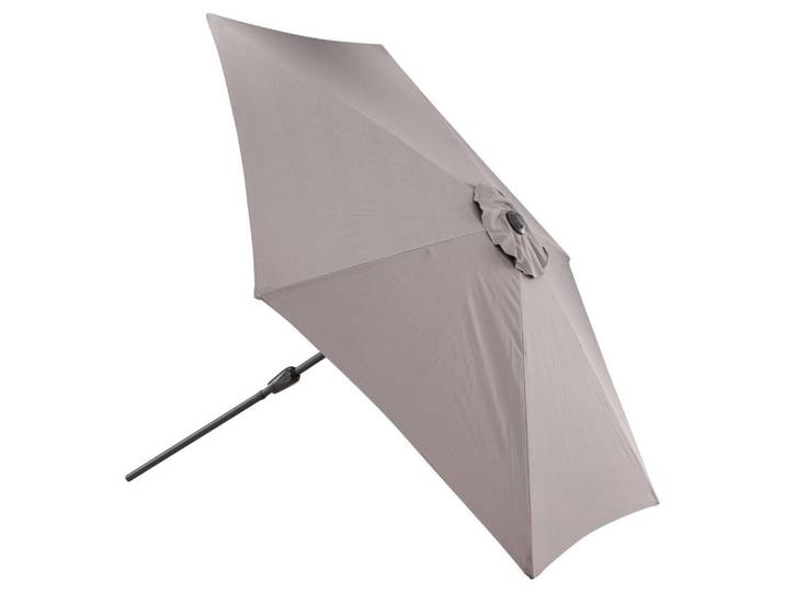 Gardenson Sonnenschirm, Grau, 300x300 cm, Sonnenschutz, Sonnenschirme