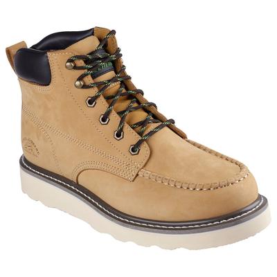 Schnürstiefel SKECHERS "KADMIEL JOHN DEERE-GRAND CREEK", Herren, Gr. 45, braun (hellbraun), Leder, Schuhe Schnürstiefel, Boots mit John Deere Collaboration