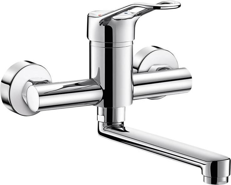 Delabie SPT-EHM Securit Zwenkarm met Safety Stop en waterbesparende functie, L150, beugelmontage