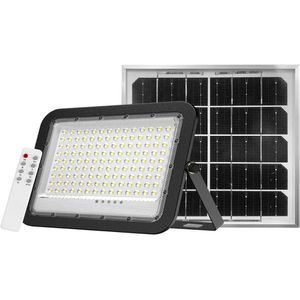 Enovalite LED-Außenstrahler ELEDSO400101, IP65 wasserdicht, 100 Watt / 1.200 Lumen, tageslichtweiß, Solar