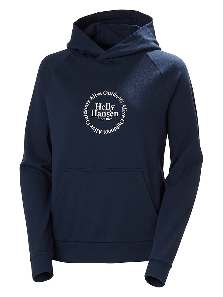 Helly Hansen Hoodie "Core Graphic" in Dunkelblau - S